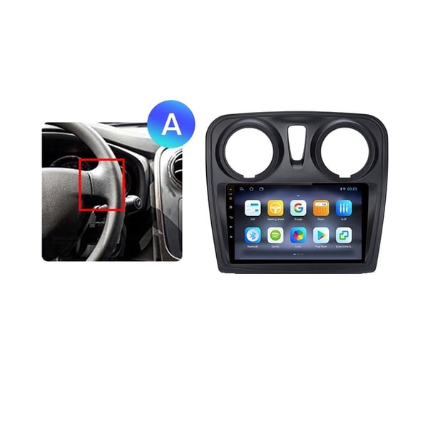 Bilradio, förbättrade funktioner, kompatibel med Renault Logan 2 2012-2019 / Sandero 2 2014-2019,WIFI 2GB-32GB A1 Bilradio, förbättrade funktioner, kompatibel med Renault Logan 2 2012-2019 / Sandero 2 2014-2019,WIFI 2GB-32GB A1