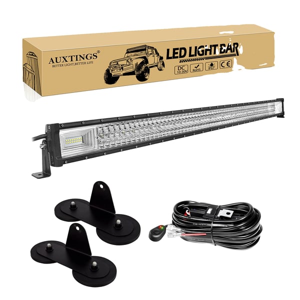 LED Lysbar, Justerbar Længde, Vandtæt Design,52in 675W Ledning