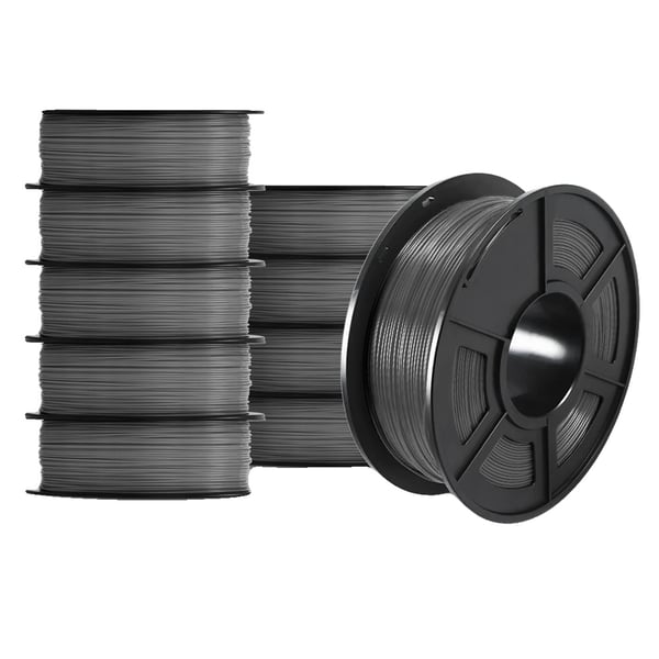 3D-printer filament, ABS-materiale, fremragende ydeevne,PETG Grå 10 Rulle 3D-printer filament, ABS-materiale, fremragende ydeevne,PETG Grå 10 Rulle