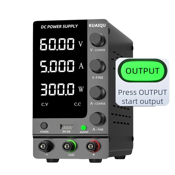 Säädettävä tasavirtalähde, Muuttuva lähtö, Säädelty penkkivirtalähde, 60V5A SPS-C605, AC 220V-b