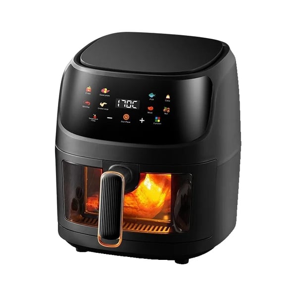 Luftfrituregryde, 1400W Effekt, 8L Kapacitet, Sort, EU Luftfrituregryde, 1400W Effekt, 8L Kapacitet, Sort, EU
