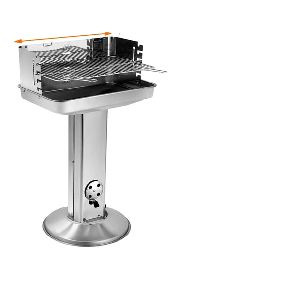 Søjle BBQ Grill, Justerbar Højde, Rustfrit Stål Konstruktion,Type 1 Søjle BBQ Grill, Justerbar Højde, Rustfrit Stål Konstruktion,Type 1