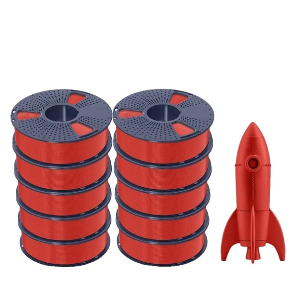 3D-printer filament, miljøvenlig, høj styrke,Høj hastighed-10 rød
