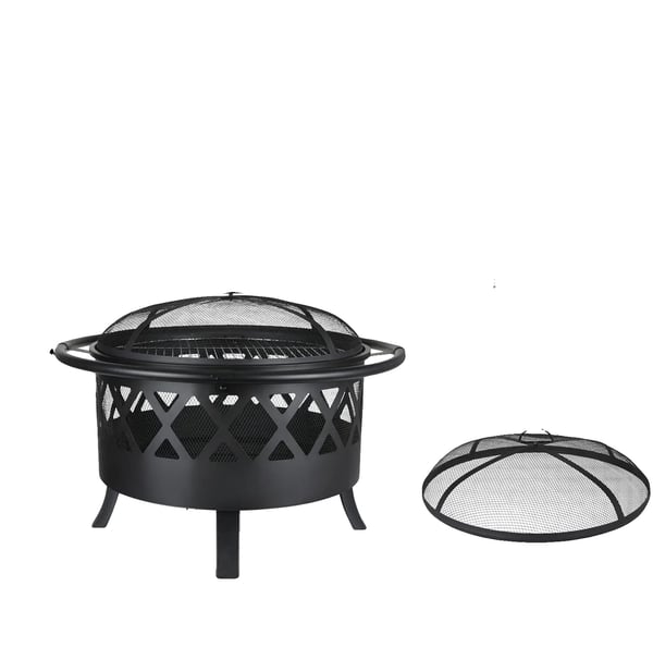 Ildskål, Ø81cm Størrelse, Jernmateriale, Grillrist Ø58cm, Poker 49cm, Sikker Funkbeskyttelse,Diameter 81cm Ildskål, Ø81cm Størrelse, Jernmateriale, Grillrist Ø58cm, Poker 49cm, Sikker Funkbeskyttelse,Diameter 81cm