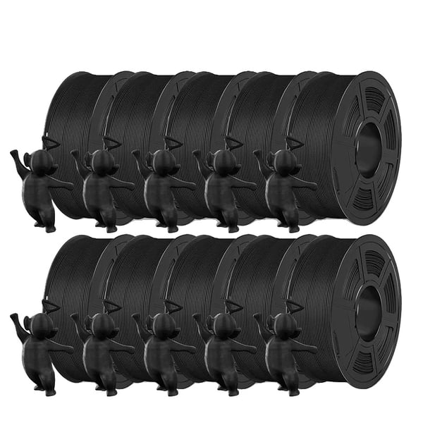 3D Filament, Biologisk nedbrydelig PLA, Høj kompatibilitet,MATTE Sort 3D Filament, Biologisk nedbrydelig PLA, Høj kompatibilitet,MATTE Sort