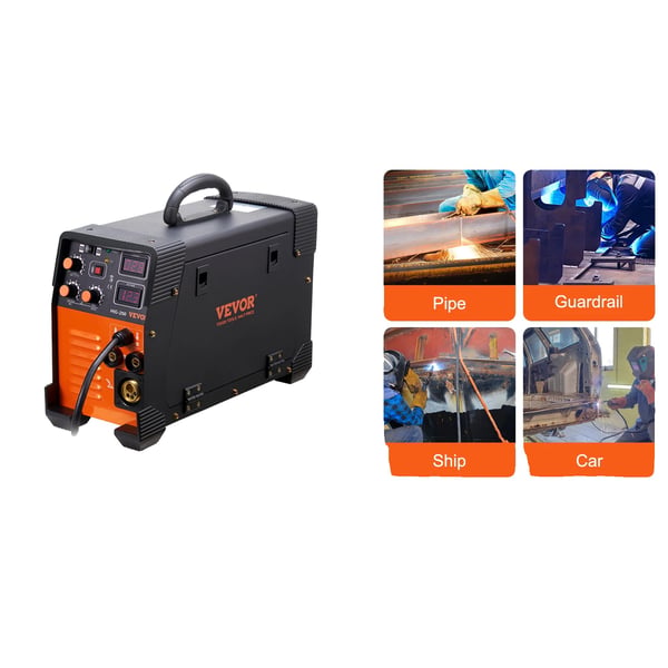 MIG svejsemaskine, 220V, alsidig 3 i 1 funktionalitet,250A 220V