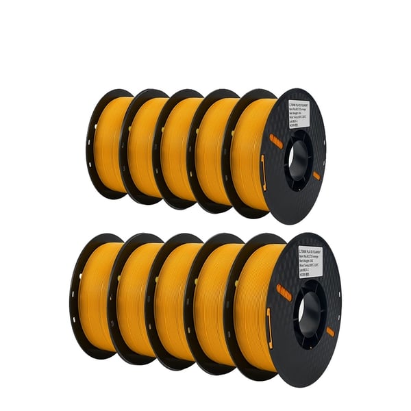 PLA filament, til 3D-printer, 1,75 mm diameter, 1 kg rulle, 10 kg PLA orange PLA filament, til 3D-printer, 1,75 mm diameter, 1 kg rulle, 10 kg PLA orange