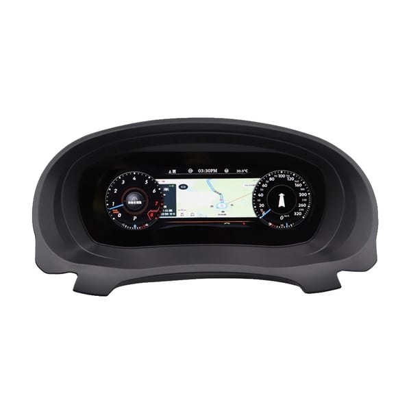 Digitalt Instrumentpanel, Kompatibelt med Volkswagen Golf 6 MK6 2010-2014, 10,25 Tommer LED Skærm, Indbygget GPS,sort