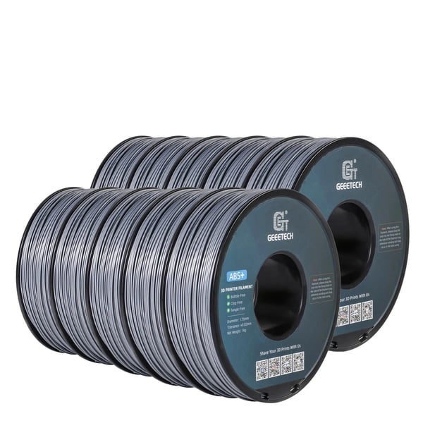 3D Printfilament, ABS Material, 1,75 mm Diameter,Sølv