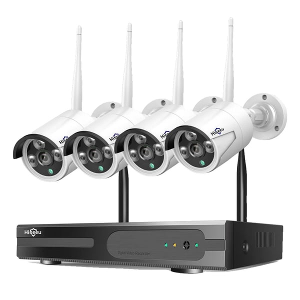 WiFi Sikkerhedskamera System, 3MP/5MP Opløsning, IP66 Vandtæt,5MP Kuglesystem, Ingen
