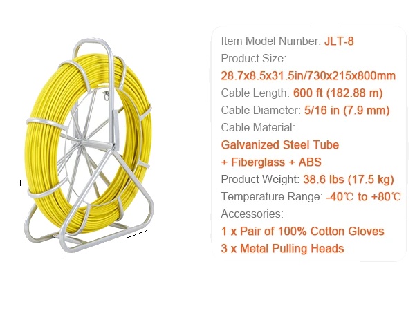 Fisketape, Holdbar Konstruktion, Forbedret Manøvredygtighed,5-16 tommer x 600 fod