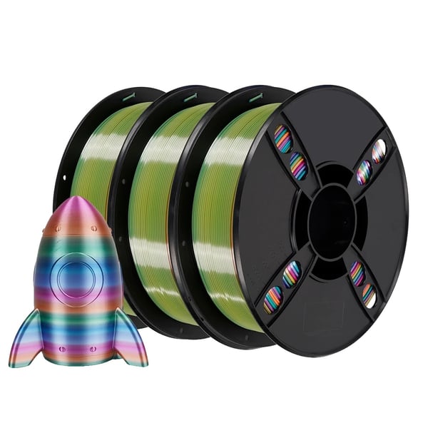 3D-printer filament, miljøvenligt materiale, høj kompatibilitet,3kg Silke Slik