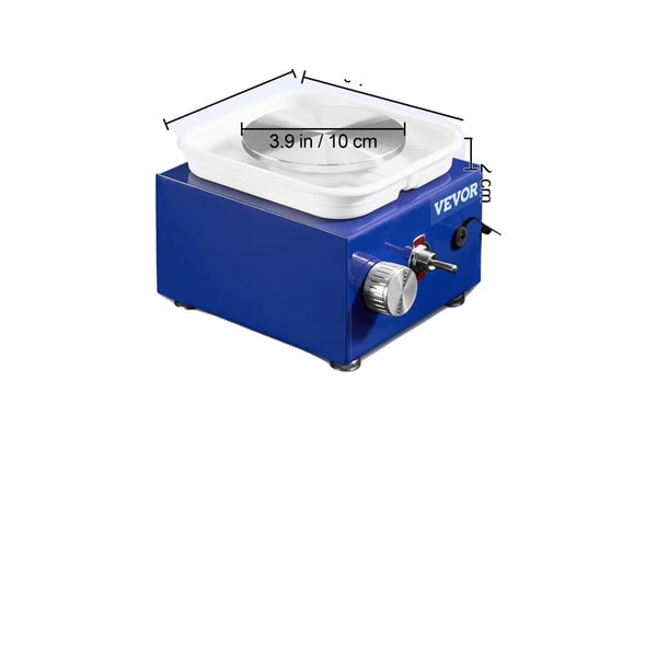 Mini Keramikhjul, Justerbar Hastighed 0-300RPM, Aftagelig Vandbeholder,Mini 0-300omdr