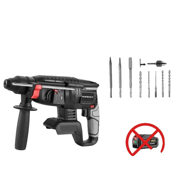 Rotationshammare, Borstlös Motor, Multifunktionell Kapacitet,EU, Ingen batterialternativ 2