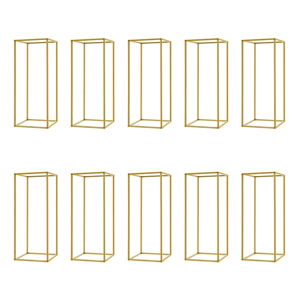 Bryllupsblomsterstandssæt, Moderne guldfinish, Nem montering,Guld