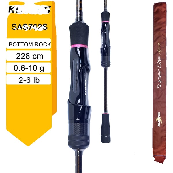 Kalastusviehe Vapa, Hiilikuitumateriaali, Nopea Toiminta,SAS762S(kierros)