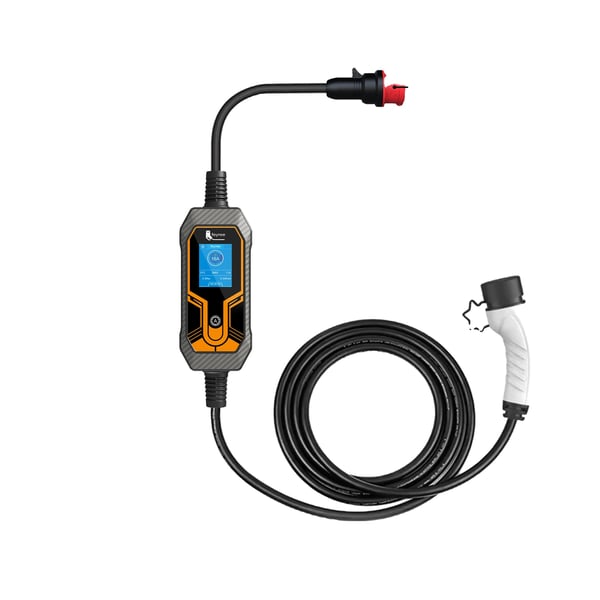 Sähkölatauslaite, Kannettava, Korkeat Turvatoiminnot,11KW 5m EI Adaptor, TYYPE2