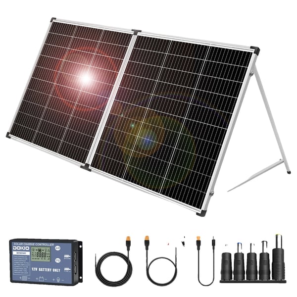 Solpanel, Bærbart Design, Høj Effektivitet,200W Solpanel, Bærbart Design, Høj Effektivitet,200W
