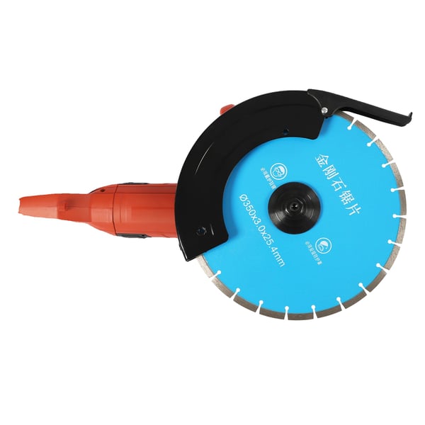 Betonsav, 350mm Diamantskive, Højhastighed 3800RPM,EU, Blå