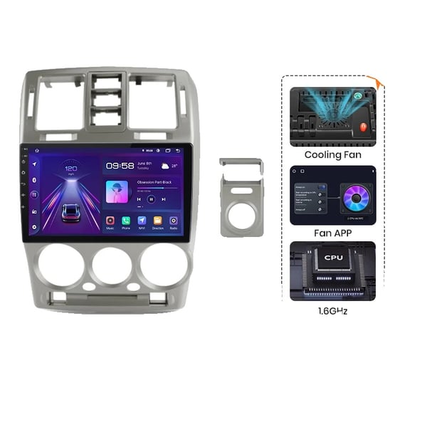 Bilmultimedia-system, skärmstorlek, kompatibel med Hyundai Getz 2002-2006,V1 Plus (2G 32G) Bilmultimedia-system, skärmstorlek, kompatibel med Hyundai Getz 2002-2006,V1 Plus (2G 32G)