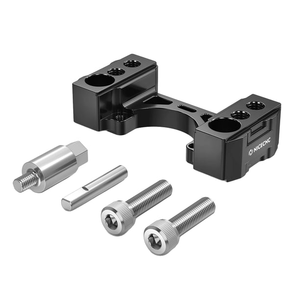 Styrrörshöjningskit, Hållbar Aluminium, Förbättrad Kontroll, svart
