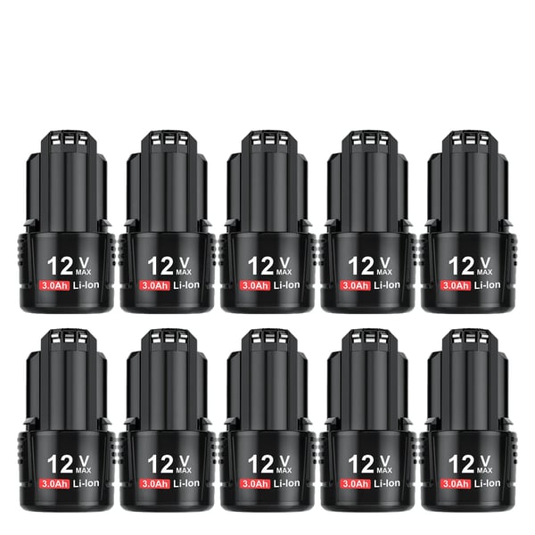 Bosch BAT411 Vaihtobatteri, 3000mAh Kapasiteetti, 12V Li-ion Teho,10 kpl 3.0Ah akkua