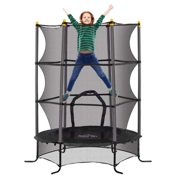 Trampolin, Säkerhetsnät, Hållbar Konstruktion,Svart