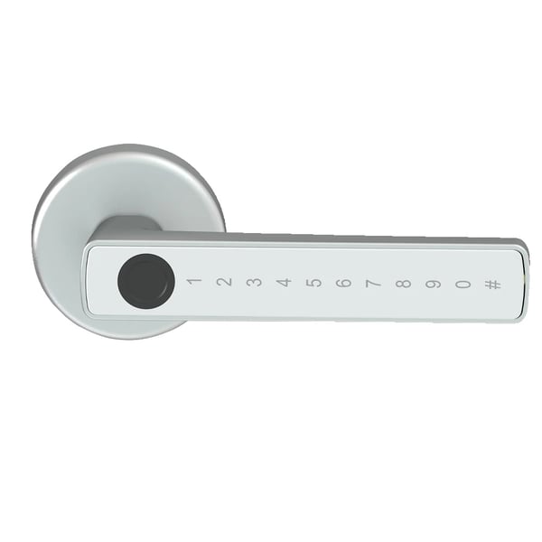 Smart Fingeraftryksdørslås, Bluetooth Låsning, Nød-USB Strømforsyning,M5 Tuya Sølv Smart Fingeraftryksdørslås, Bluetooth Låsning, Nød-USB Strømforsyning,M5 Tuya Sølv