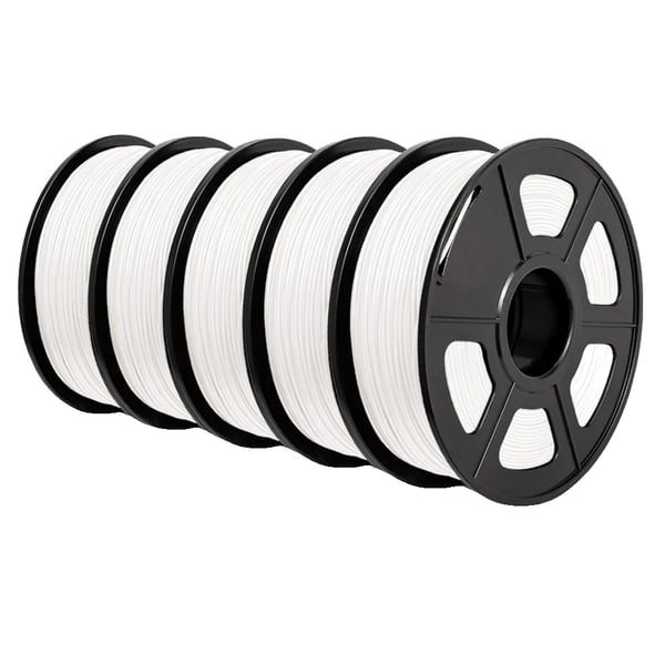 PLA Filament, Miljøvenligt Materiale, Bred Printerkompatibilitet,Hvid 5KG PLA Filament, Miljøvenligt Materiale, Bred Printerkompatibilitet,Hvid 5KG