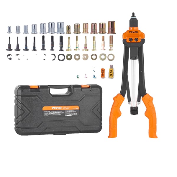 Rivet Nut Værktøjssæt, 16 tommer længde, 186 stk. Rivetmøtrikker>,16in 186pcs SemiAuto