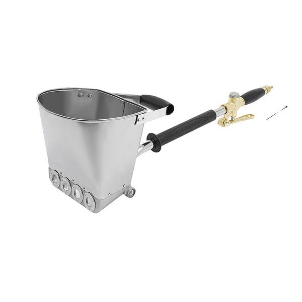 Cement Mörtel Puts Spruta, Luftdriven, 3,5L Kapacitet,Silver