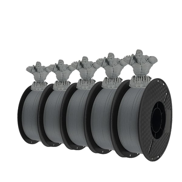 3D Filament, Miljøvenlig, Højkvalitets Udskrifter,HS PLA Grå