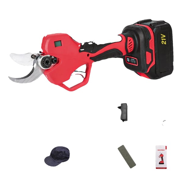 Elektriska Beskärningssaxar, 1000W Effekt, 5 cm Klippdiameter,2 Batteri