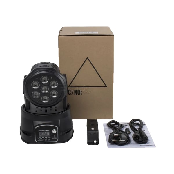 LED Liikkuva Päävalo, 7x18W RGBWAUV, DMX-ohjaus,7x18W RGBWAUV, EU-pistoke LED Liikkuva Päävalo, 7x18W RGBWAUV, DMX-ohjaus,7x18W RGBWAUV, EU-pistoke