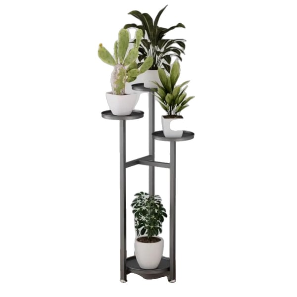 Inomhusväxtställ, Modern Design, Flera Nivåer,Svart - 100CM Inomhusväxtställ, Modern Design, Flera Nivåer,Svart - 100CM