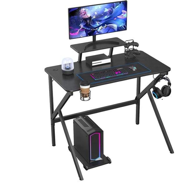 Gamingbord, Ergonomisk Design, Praktiske Funktioner,sort