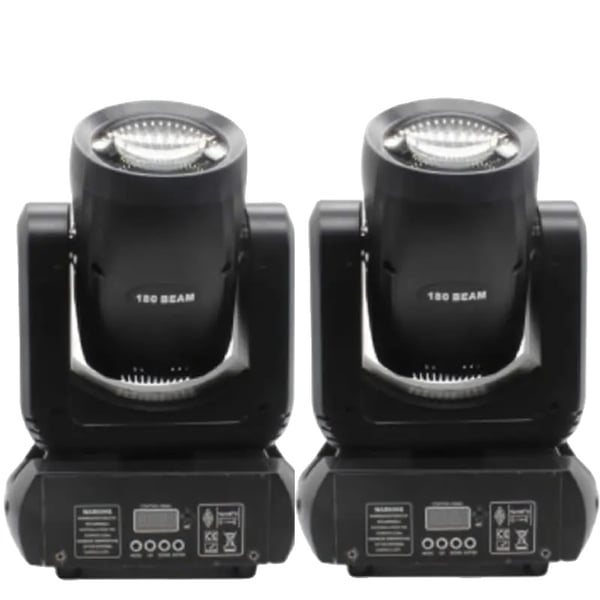 Rörlig huvudlampa, DMX-kontroll, 12 kanaler,220V EU Kontakt, 2ST 180W