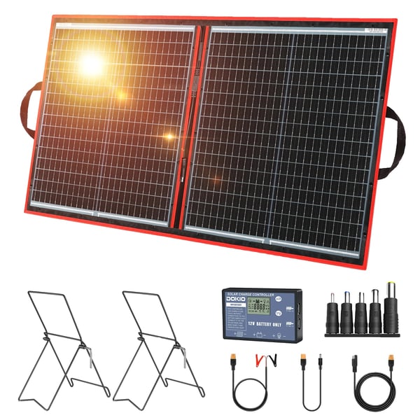 Dokio Fleksibelt Solpanel, 97W Effektudgang, Monokrystallinsk Silikone Materiale,97W med ZJ Dokio Fleksibelt Solpanel, 97W Effektudgang, Monokrystallinsk Silikone Materiale,97W med ZJ
