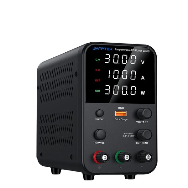 Wanptek DC Strømforsyning, Justerbar Spænding 30V - 62V, Høj Strømudgang 5A - 10A,WPS3010H 30V 10A