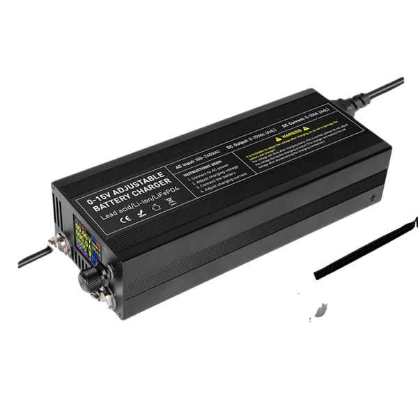 Lifepo4 Oplader, Justerbar Spændingsudgang, Høj Strømkapacitet,12V, EU-stik, XCL60A-A