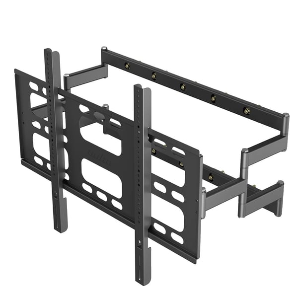 Täysliikkuva TV-seinäkiinnike, tukee 55”-100” televisioita, 120 kg painokapasiteetti,musta