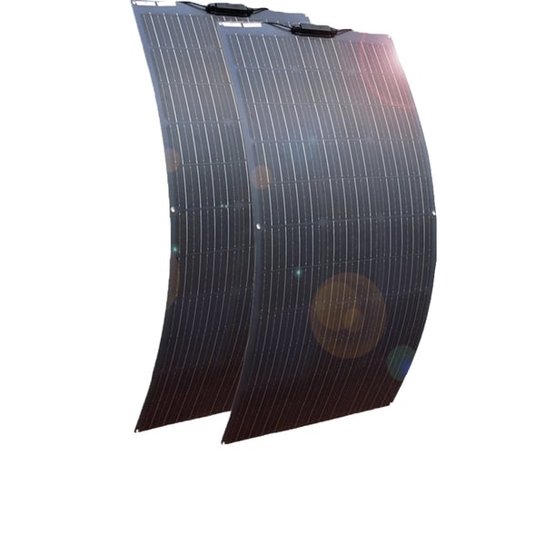 Fleksibelt solpanelkit, effektiv 24% konverteringsrate, letvægts og bærbart design,200W Solarkit