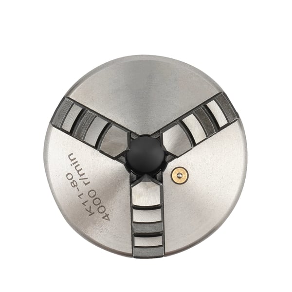Selvcentrerende spændetænger, 3-kæbe design, holdbar konstruktion,80mm