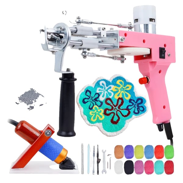 Tuftingpistol, elektrisk klipp- och slingfunktion, lättviktsdesign,NEJ.8