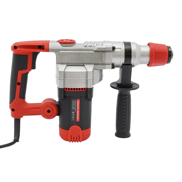 Håndholdt Elektrisk Hammer, 2200W Effekt, Kobbermotor, 930 omdr./min Ubelastet Hastighed,Rød