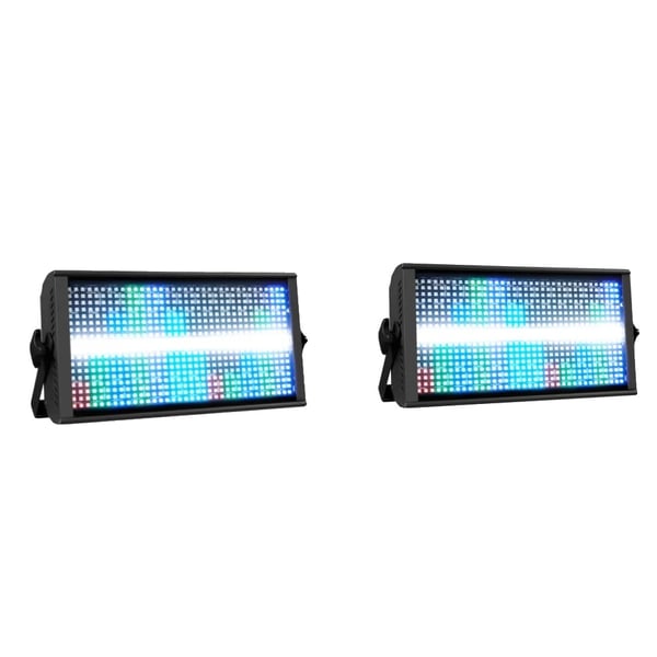 200W LED-lava valo, 768 RGB-LEDiä, säädettävät strobovalotukset,2 kpl valojen hinta, EU -pistoke 200W LED-lava valo, 768 RGB-LEDiä, säädettävät strobovalotukset,2 kpl valojen hinta, EU -pistoke
