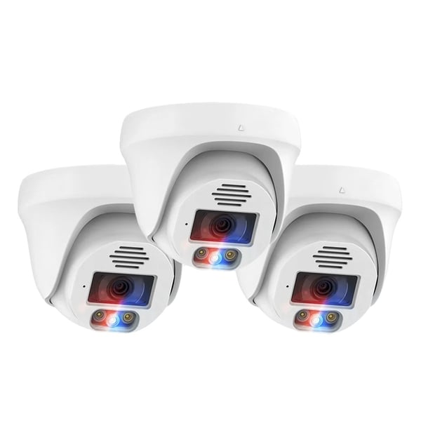 Techage-valvontakamerat, 4MP ja 5MP resoluutio, kupolimuotoilu,3PCS 8MP KAM B-a