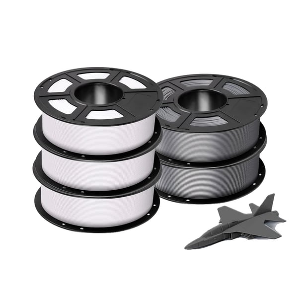 ANYCUBIC PLA Filament, 5KG Økologisk Materiale, Flere Farvekombinationer,5KG Kombination G