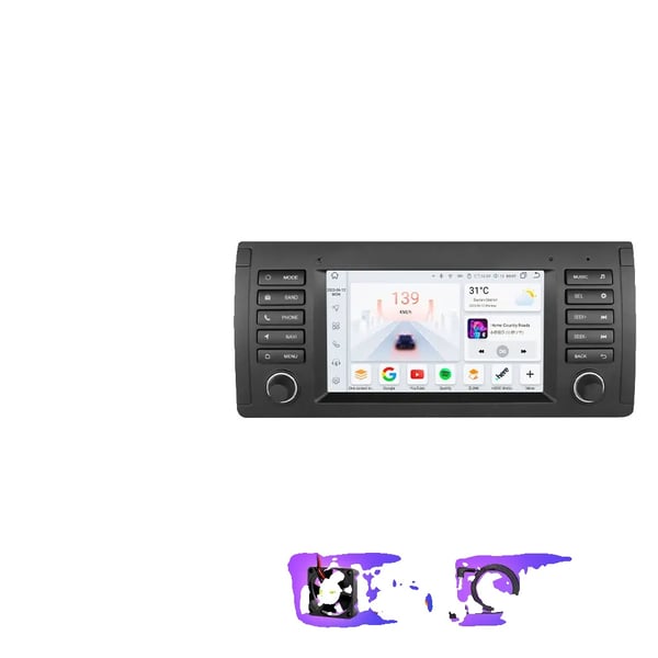 Multimedia-autosoittimen järjestelmä, näyttökoko, yhteensopiva BMW 5-sarjan E39 1996-2003 kanssa,S4 (8Ydin 4G 32G)