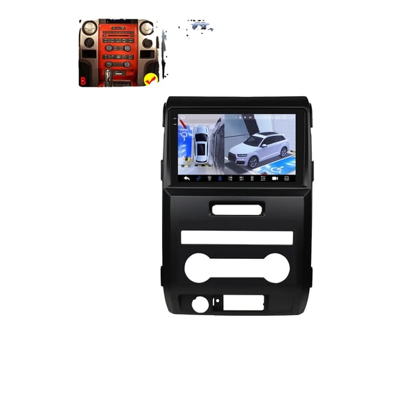Multimedia System, Högupplöst Skärm, Kompatibel med Ford F-150 2015-2021,QS8 360 Kamera B